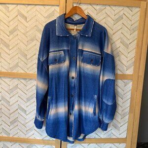 Free People Ombre Flannel Shacket